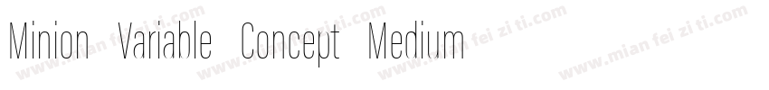 Minion Variable Concept Medium字体转换